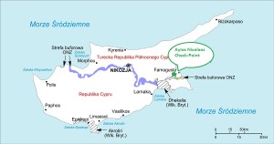 mapa z zaznaczonym przejściem
